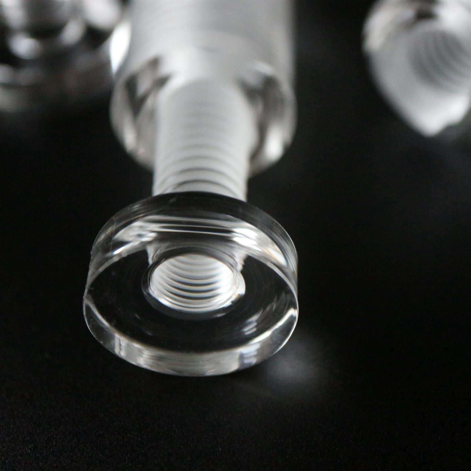 4 x Clear Standoffs, Glass Like, Acrylic, transparent spacers, plastic, wallmount, display signs, Anti-Corrosion, Waterproof, Size 19x30mm, (3/4 x 1 6/32 in)