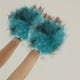 thumbnail image 5 of Guantes de disfraces de Halloween | Accesorios de cosplay de pelo largo con forma de garra y medio dedo | Poliéster suave y transpirable | Ajuste elástico | Cielo Negro Azul Café Gris Verde, 5 of 6