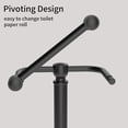 thumbnail image 2 of Toilet Paper Holder Stand, Matte Black Toilet Paper Holder Free Standing,Post Pivoting Design & Stable Weighted Base SUS304 Stainless Steel for Bathroom, 2 of 6