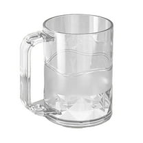 KeirineCC 1PCS Bathroom Tumbler Cup,Toothbrush Cup with Handle,Couple Toothbrush Cup & Toothpaste Holder,Unbreakable Bathroom Wash Cup Large Capacity,Home Hotel for Bathroom,Clear