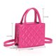 thumbnail image 3 of Bolso de mano de moda para mujer, de mano pequeños con entramado rombal para niñas, 3 of 8
