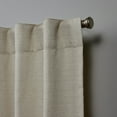 thumbnail image 3 of Nicole Miller Mellow Slub Textured Hidden Tab/Rod Pocket Top Light Filtering Curtain Panel Pair, 54"x96", Linen, 3 of 7