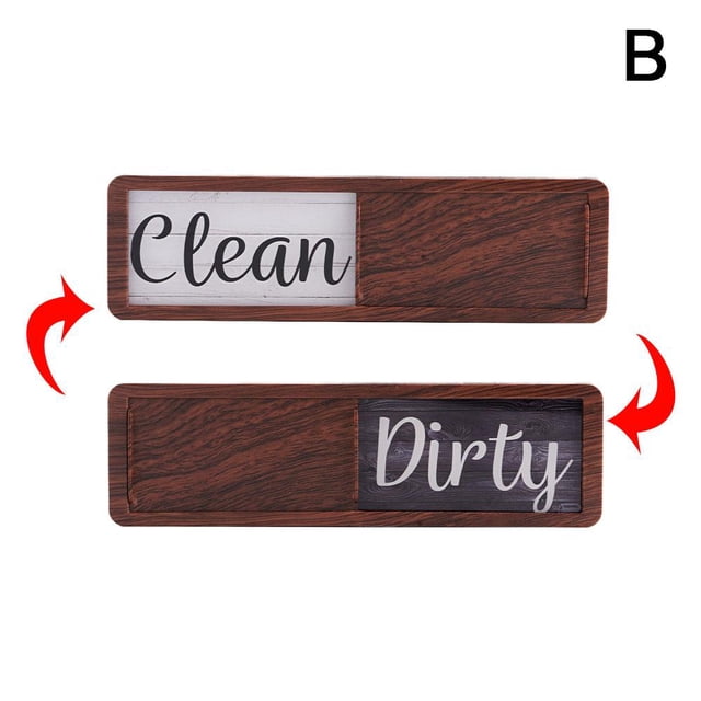 Dishwasher Magnet Clean Dirty Sign, Dishwasher Clean Dirty Flip Sign, Funny Cool Large, Strong, Magnets Ga -Magnetic Design