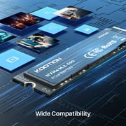 KOOTION 256GB NVMe M.2 Internal Solid State Drive up to 2500MB/s PCle 3.0 TLC NVMe M.2 2280 SSD