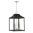 thumbnail image 5 of Trade Winds Gianna 4-Light Pendant in Matte Black with Polished Nickel, 5 of 6