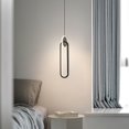 thumbnail image 5 of Black Nordic Style Minimalist Dimmable LED Pendant Light Fixtures, Modern Simple Adjustable Pendant Lighting, Decorative Ceiling Hanging Lamp Chandelier for Bedside Bar Counter Kitchen Island, 5 of 7