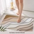 thumbnail image 3 of Beige Ombre Door Mat&nbsp;Indoor Outdoor Entrance, Non Slip Rug for Kitchen Bathroom Entryway Rug, Modern Geometric Abstract Aesthetic Cream Washable Doormat Floor Mat 20x31.5 Inch, 3 of 8