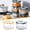 Green, variant on Fresh Produce Vegetable Fruit Storage Containers With Time Recording, Fridge Storage Container, Durable Produce Storage Bins for Kitchen Organization, 1.1L(37oz), 1Pc, Easy to Clean(Yellow,5x5")