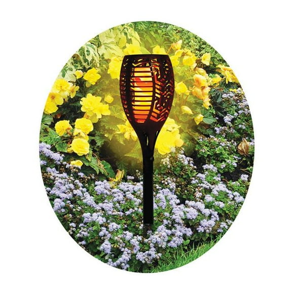 Ceramic Black 12-36 in. Round Garden Torch - Case of 24