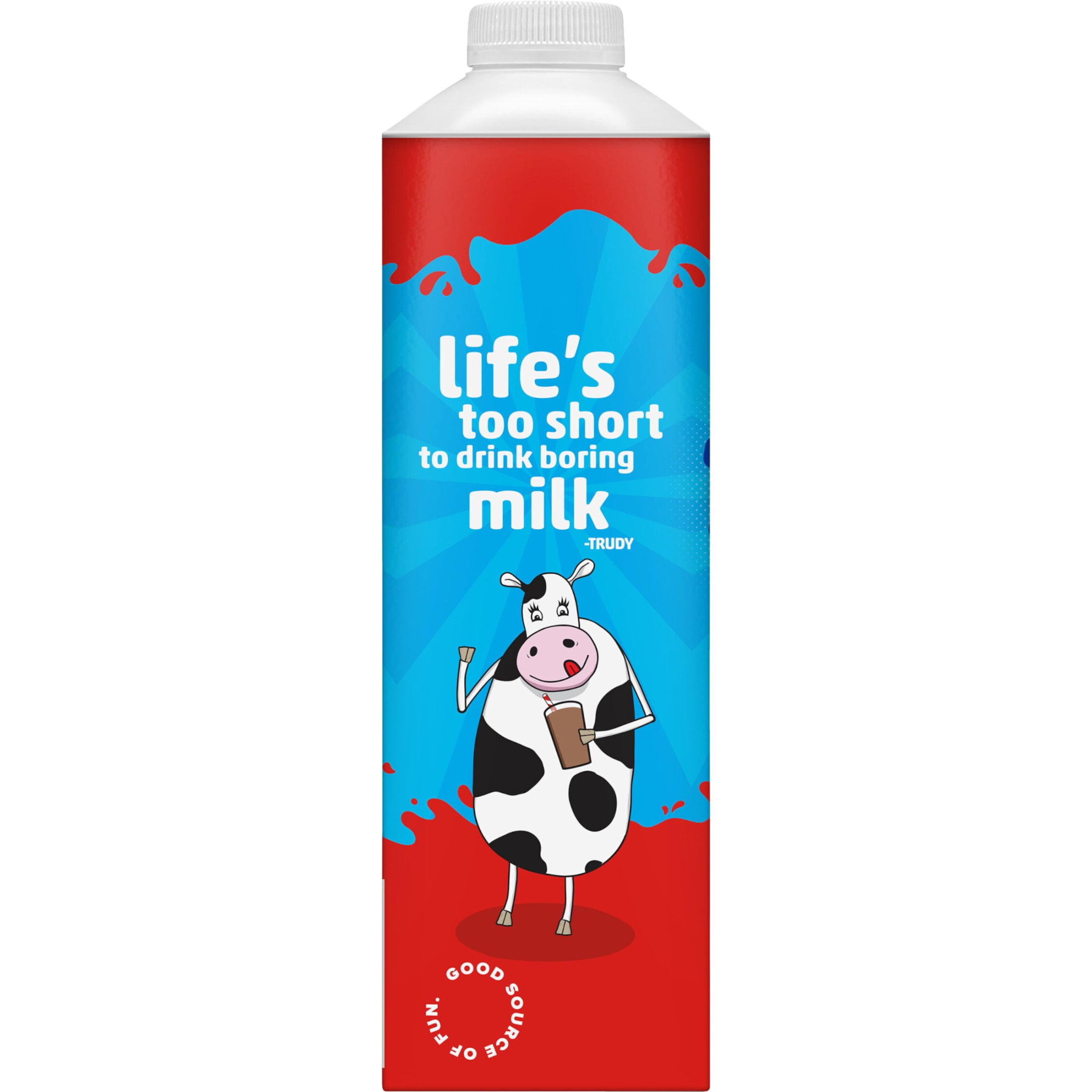 TruMoo Milk Whole Chocolate Vitamin D Ultra-Pasteurized Quart Paper Carton Gable/Tetra Top