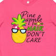 thumbnail image 4 of Inktastic Pineapple Hair Dont Care Youth T-Shirt, 4 of 5