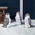 thumbnail image 2 of 3pc Light-up Penguin Christmas Outdoor Decorations With Led Garden Lights, 2 of 5