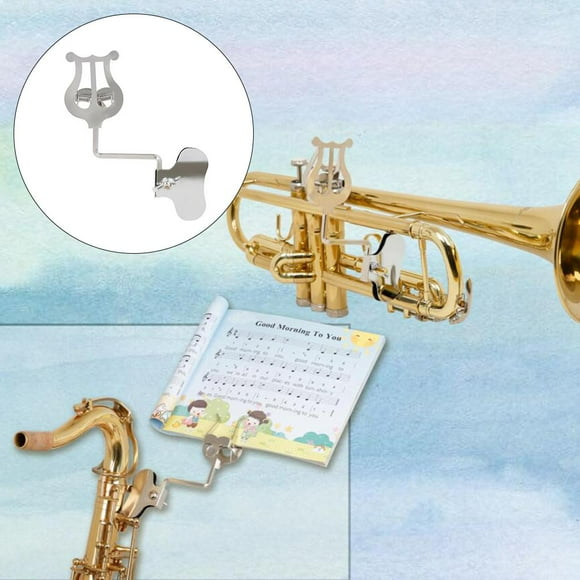 Soporte de clip de hoja de abrazadera de Lira CUTICAT para trompeta trombón de marcha para clarinete