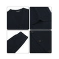 thumbnail image 4 of Kallspin Men’s Wool Blend V-Neck Cable-Knit Cardigans Sweaters (Navy Blue, 4X-Large), 4 of 8