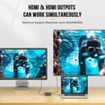 thumbnail image 4 of Lemorele USB C to Dual HDMI Adapter 4K@60Hz, Type-C to HDMI Splitter for 2 Monitor,USB C to HDMI Converter Extended Display for MacBook Air/Pro,Dell ,HP,Lenovo Laptop, 4 of 7