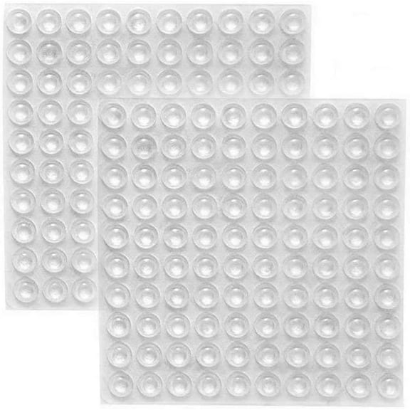 Cabinet Bumpers Tiny Drawer Bumpers Pads ，Self-Adhesive Clear Rubber Dots Feet Tiny Bumpons for Furniture Table Laptop 200 PCS