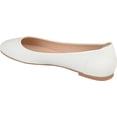 thumbnail image 6 of Women's Journee Collection Kavn Ballet Flat White Faux Leather 8.5 M, 6 of 7