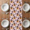 thumbnail image 6 of Pink Halloween Table Runner - 72 Inch Long, Kitchen Dining Table Runner Dresser Scarves, Pumpkins Cat Ghost Black Bat Farmhouse Decor for Coffee Tables Wedding Party Banquet, 6 of 8