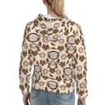 thumbnail image 7 of Fotbe Retro Dreamcatcher Pattern Womens Long Sleeve Hoodie, Pullover Hooded Sweatshirt, Kangaroo Pocket Hoodie with Eye-catching Drawstrings-X-Large, 7 of 7