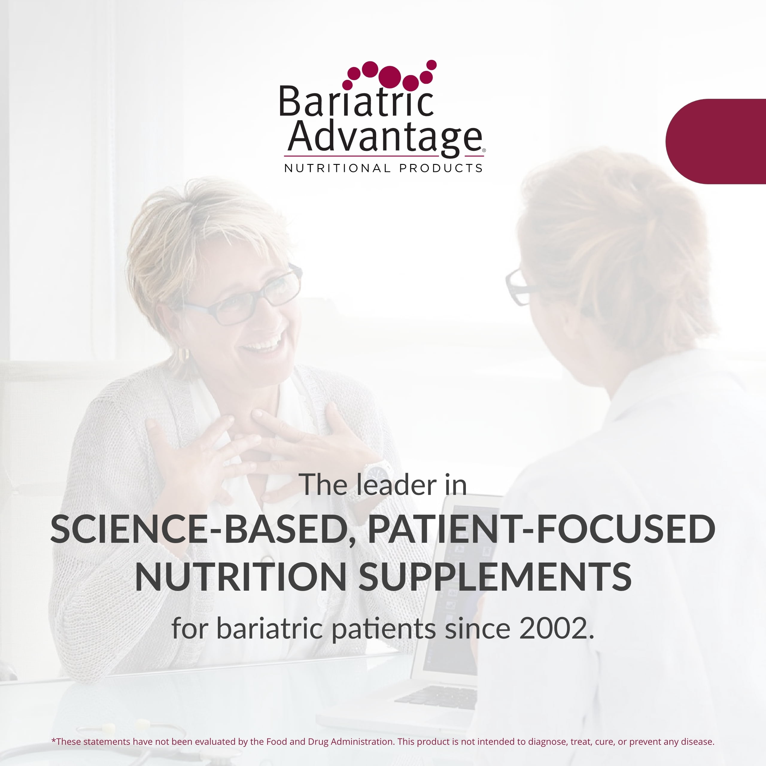 Bariatric Advantage Iron 18 mg with Vitamin C Chewable - Strawberry - 90 Tablets