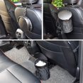 thumbnail image 3 of Car Garbage Can Universal Portable Trash Can Foldable Pop-up with Lid Travel Black, 3 of 5