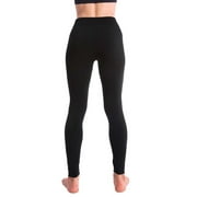 Kuda Moda 5-Pack Fleece Lined Leggings for Women Winter Warm Thermal Full Length Leggings