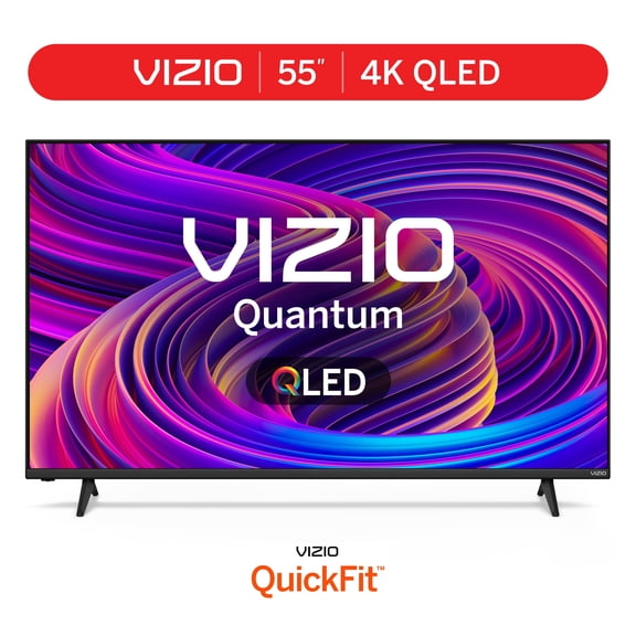 (Open Box) VIZIO 55" Class Quantum 4K QLED HDR Smart TV (VQD55R-10)