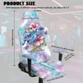 thumbnail image 7 of Xoenoiee Turtle Hibiscus Butterfly Tie Dye Pattern Gaming Chair Covers, Soft Non-Slip Gamer Chair Cover with Armrest Cover for Computer Reclining Racing Ruffled Gamer Chair Protector (No Chair), 7 of 7