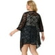 thumbnail image 5 of Plus Size Draped Shawls for Women Lightweight Open Front Lace Cardigans Black 3X, 5 of 7