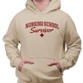 thumbnail image 2 of Nursing School Survivor Hoodie Sweatshirt Unisex Large Sand, 2 of 5