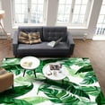 thumbnail image 3 of Rainforest Palm Tree Green Leaves Area Rug, Simple And Clear Indoor Non-Slip Kids Rugs, Machine Washable Breathable Durable Carpet For Front Entrance Floor Decor, 3 of 7