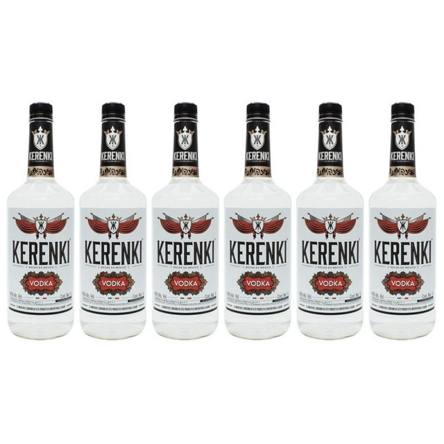 Pack de 6 Vodka Kerenki Vidrio 1 L Kerenki Vidrio