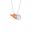 thumbnail image 2 of Delight Jewelry Acrylic 1.25" Orange Cheer Megaphone To the World You are a Mother Locket Necklace, 2 of 4