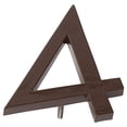 thumbnail image 2 of Montague Metal Products 6" Roman Bronze Floating or Flat Modern House Numbers 0-9 - 4, 2 of 2