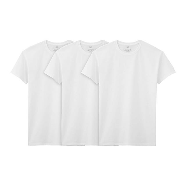 Playera Interior Fruit Of The Loom para Hombre, Cuello Redondo 3 Piezas Blanco Talla 2EG