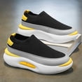 thumbnail image 4 of Men'S Casual Sneakers with Breathable Mesh, Stylish And Trendy Black Running Shoes That Are Easy to Slip On, Perfect for Outdoor Activities, 4 of 9