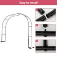 thumbnail image 3 of 86.5in Metal Wedding Arches, Metal Garden Arch Trellis for Climbing Plants, Wedding Arch Frame for Ceremony Birthday Party Outdoor Indoor Celebration Decoration, 3 of 7