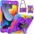 thumbnail image 1 of Kids Case For Ipad 9th/8th/7th Generation, Ipad 10.2 Case With Screen Protector, Rotatable Hand Strap/kickstand, Pencil Holder, Shockproof 10.2, 1 of 5