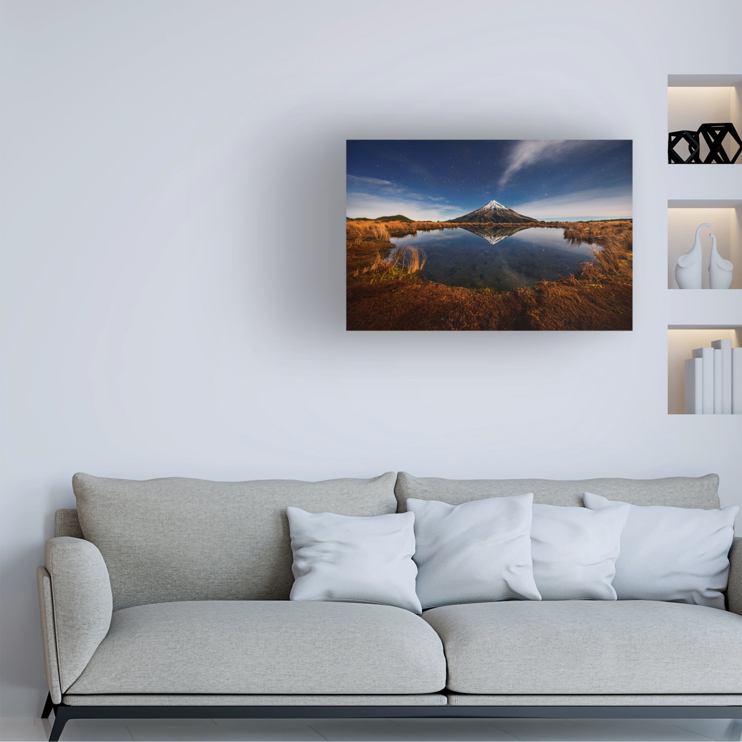 Yan Zhang 'Mount Taranaki' Canvas Art