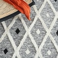 thumbnail image 6 of SAFAVIEH Casablanca Cara Diamond Area Rug, Black/Ivory, 4' x 6', 6 of 8