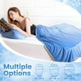 thumbnail image 6 of Aship Gradient Cooling Blanket Queen Size, Double-Sided Q-Max>0.5 Arc-Chill Summer Blanket, Breathable Soft Silky Skin-Friendly Cooling Blanket for Hot Sleeper - Blue 79"x87", 6 of 9