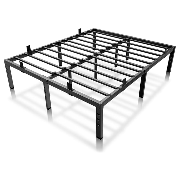 Sailvan 14-Inch Queen Size Bed Frame, Metal Platform with Non-Slip Stoppers, Heavy Duty, Easy Assembly, No Box Spring Needed, No Noise, Black
