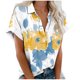 thumbnail image 1 of Mujeres Pantalones Cortos Impresos Blusas de Manga Corta Y Top Regular, Vestido de Moda de Verano Casual para Mujeres, 1 of 4