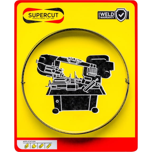 SuperCut Bi-Metal Replacement Band Saw Blade, 93in.L x 3/4in.W, 10/14 TPI