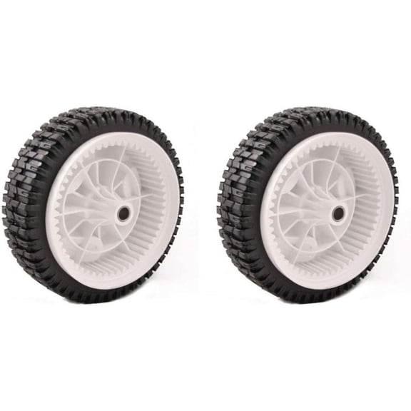 WJSP Set 2 Pack Lawn Mower Drive Wheels Replacement for Cratfsman 917.376460 917.371722 917.378742 917.376450 917.376741 917.376742 917.376723 Mowers 53 Tooth Gear,Sears Craftsman Husq Mower