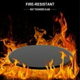 thumbnail image 5 of M optimized Round Tempered Glass Table Tops in Various Sizes with Beveled Polished Edge from 24 to 38.6 inches for Dining Table Coffee Table, Black, 5 of 9