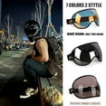 thumbnail image 4 of BIBABLYKE Motorcycle Riding Goggles Bubble Lens Windproof Riding Glasses Eye Protection Sunglasses Comfortable for Outdoor Sports, 4 of 5