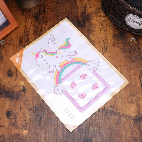 LOLIPPYY 1pc Glow in the Dark Unicorn Wall Sticker Creative Decor Decal for Bedroom Safe Material for Enjoyable Home