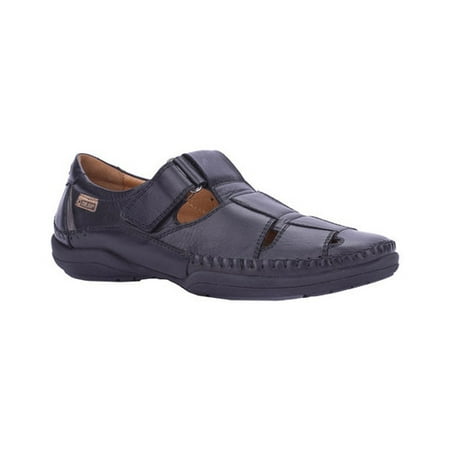 

Men s Pikolinos San Telmo Closed Toe Sandal M1D-1011 Black/Dark Grey Calf Leather 40 M