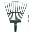 thumbnail image 2 of Greenadscape Gardening Tool Rake 1Set High-Carbon Steel 11.59X9.55X2.16in for Leaf and Grass Clearing Yard Work Landscaping, 2 of 8